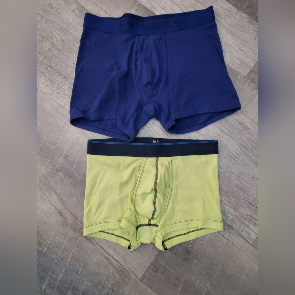 GAP Men's Boxer Briefs in Navy Blue and Lime